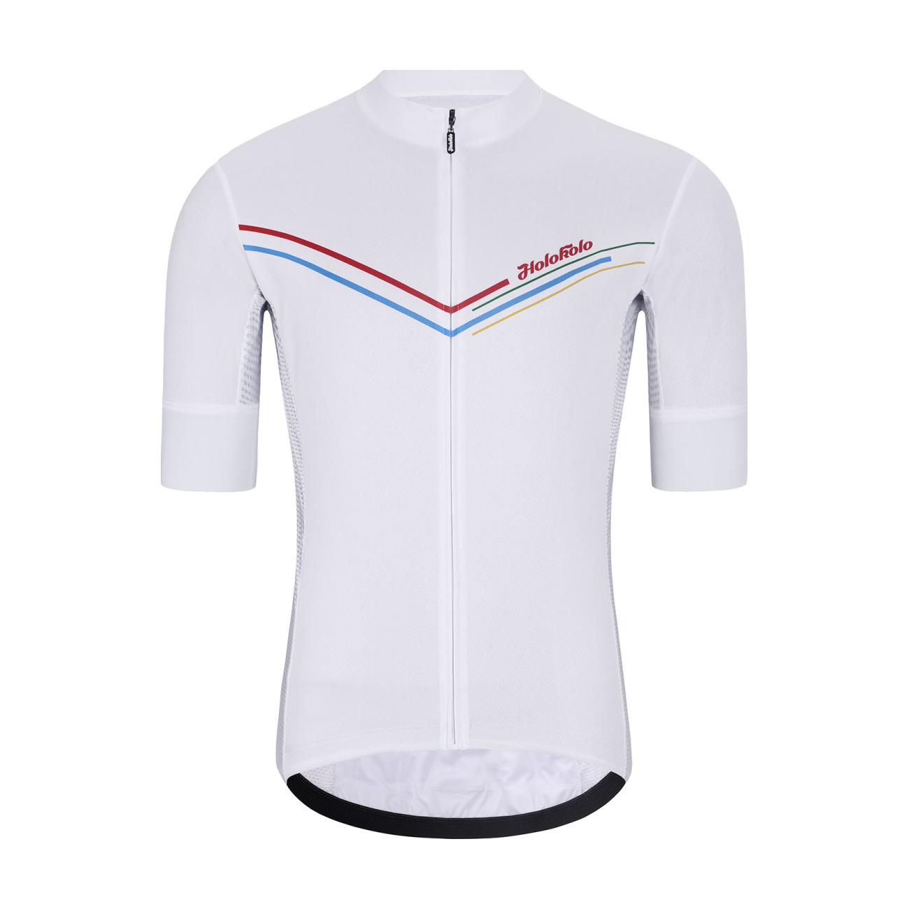 
                HOLOKOLO Cyklistický dres s krátkym rukávom - LEVEL UP - biela 4XL
            