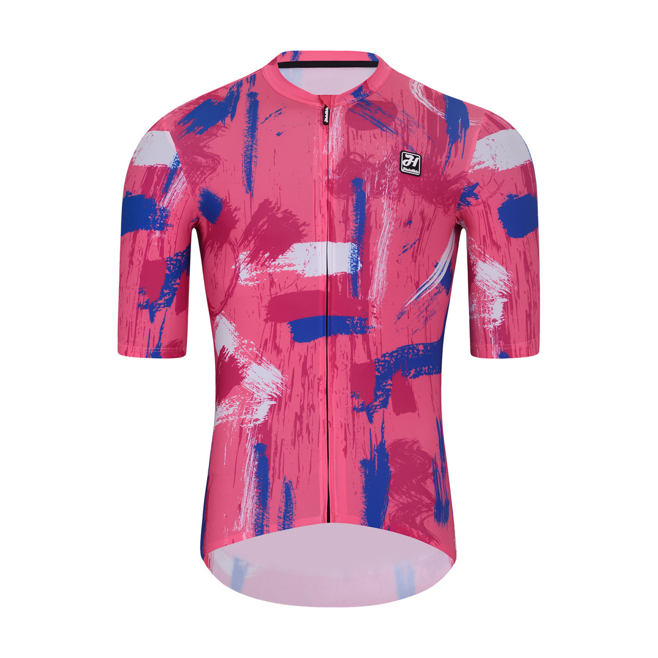 
                HOLOKOLO Cyklistický dres s krátkym rukávom - STROKES - ružová/modrá
            