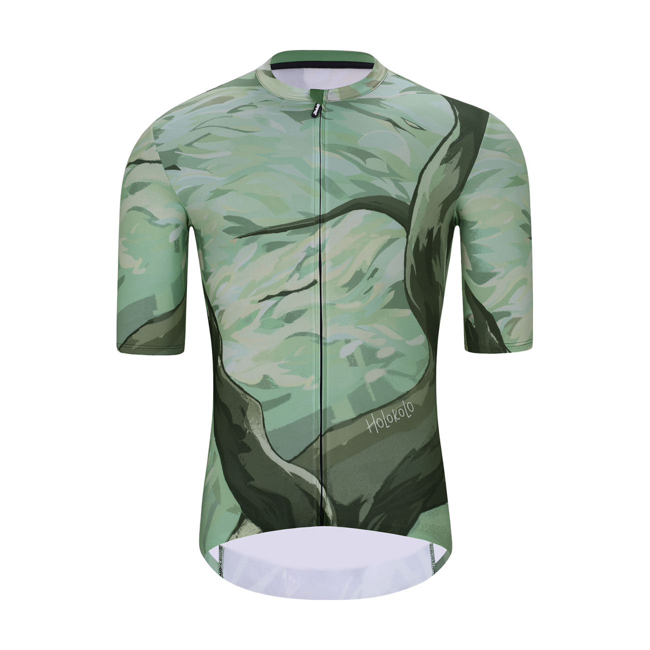 
                HOLOKOLO Cyklistický dres s krátkym rukávom - FOREST - zelená/hnedá L
            