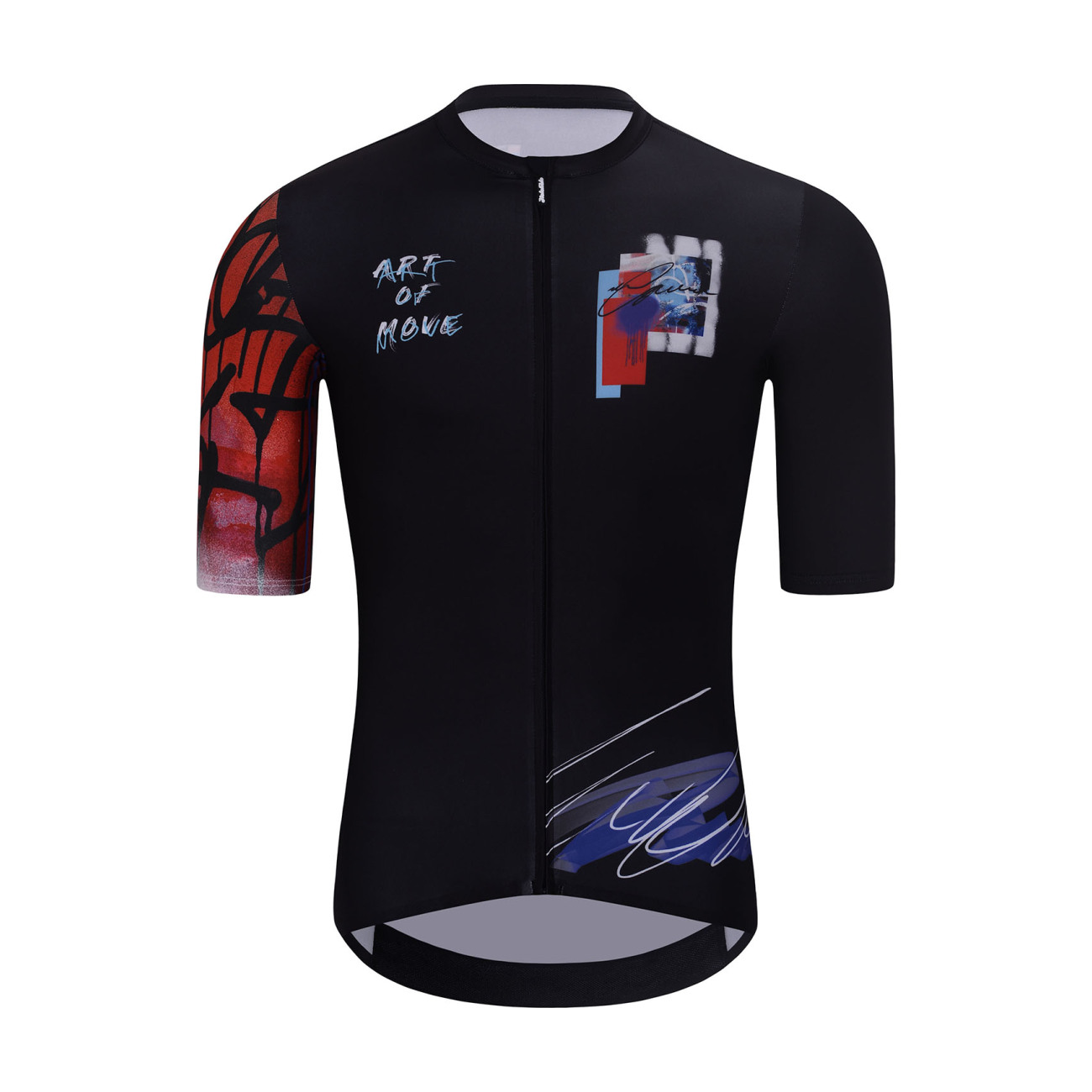 
                HOLOKOLO Cyklistický dres s krátkym rukávom - SKETCH - čierna/červená
            