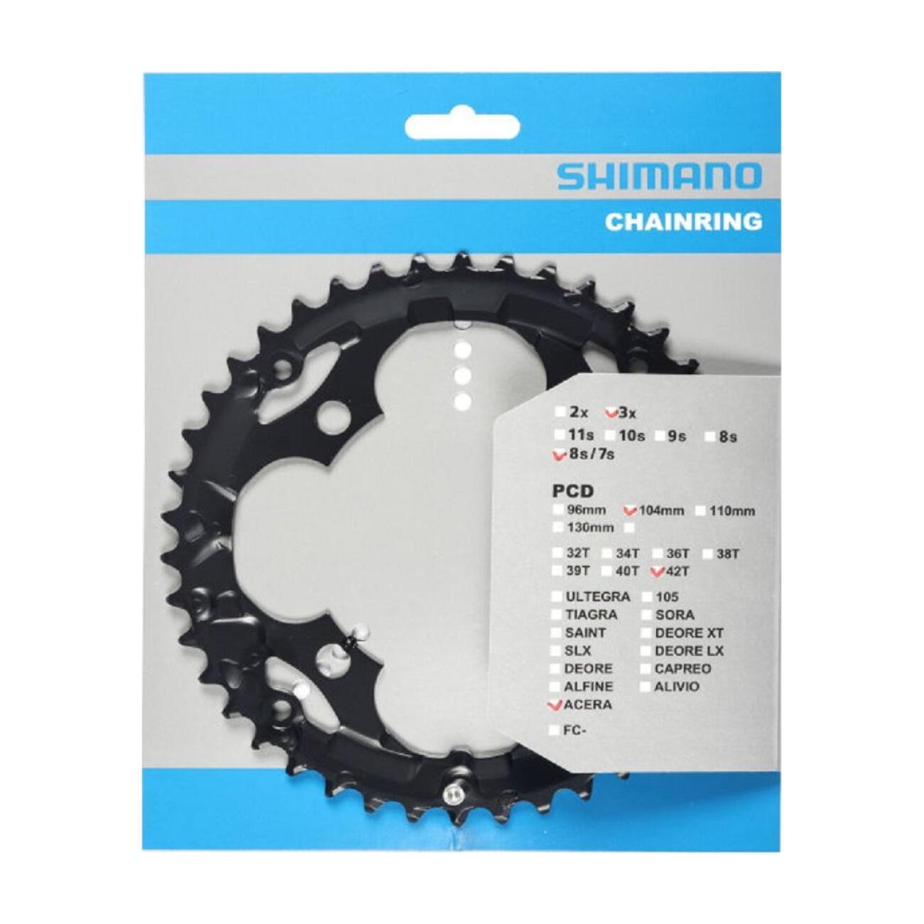 
                SHIMANO prevodník - ACERA M361 42 - čierna
            