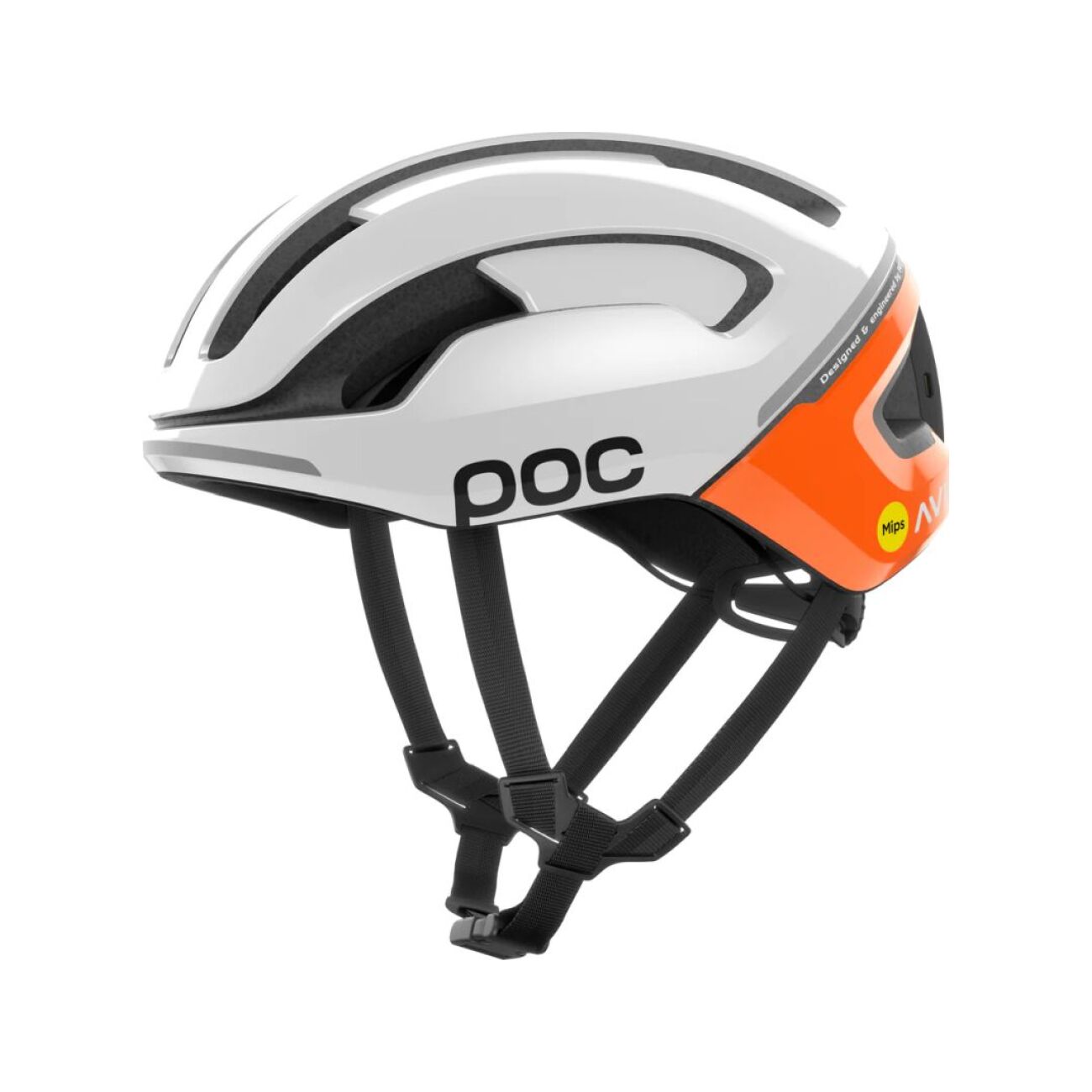 
                POC Cyklistická prilba - OMNE BEACON MIPS - biela/oranžová (50–56 cm)
            