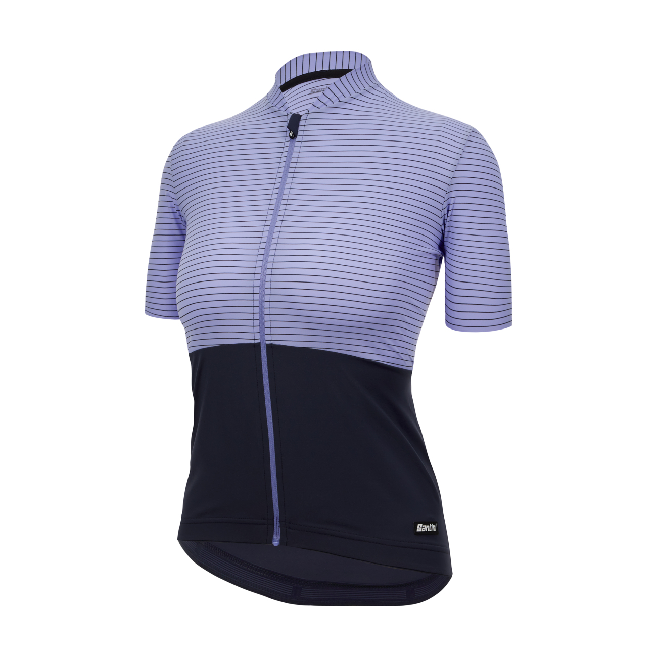 
                SANTINI Cyklistický dres s krátkym rukávom - COLORE RIGA - fialová/modrá XL
            