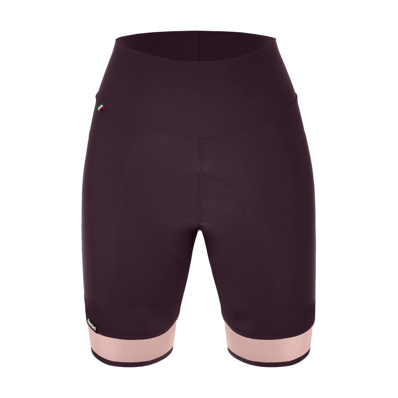 
                SANTINI Cyklistické nohavice krátke bez trakov - GIADA PURE - ružová/fialová M
            