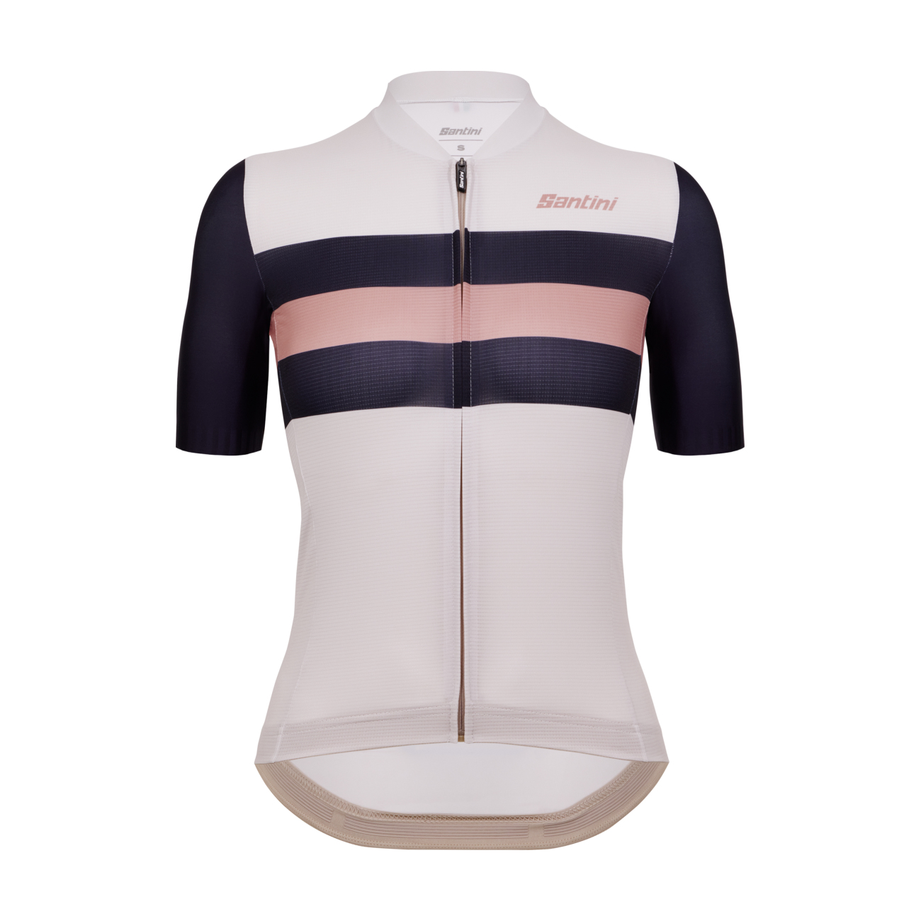 
                SANTINI Cyklistický dres s krátkym rukávom - ECO SLEEK NEW BENGAL - biela/čierna M
            