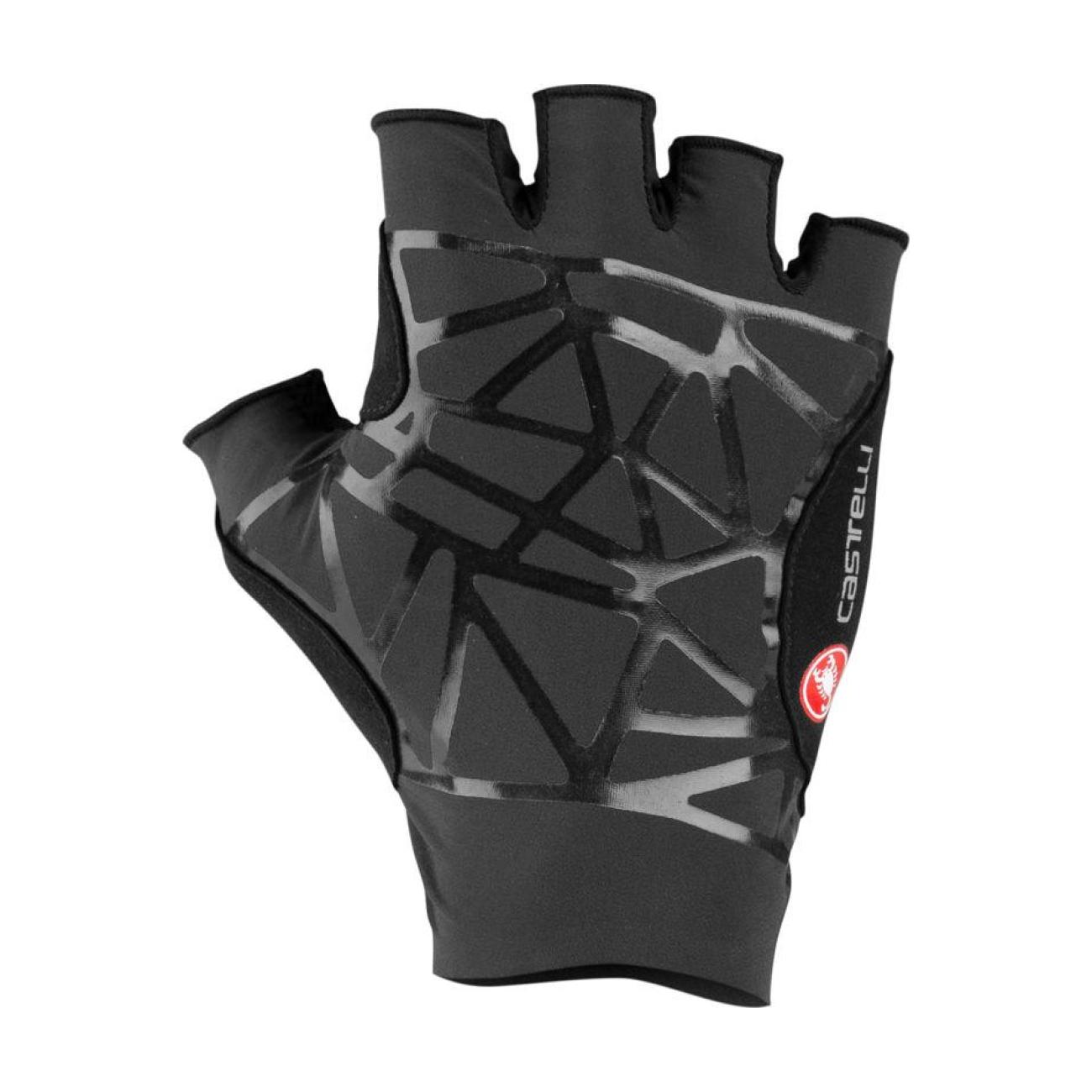 
                CASTELLI Cyklistické rukavice krátkoprsté - ICON RACE - čierna XL
            