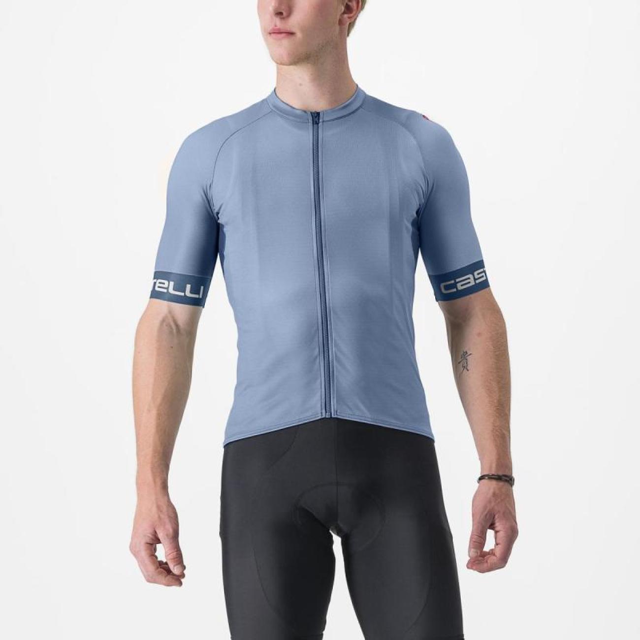 
                CASTELLI Cyklistický dres s krátkym rukávom - ENTRATA VI - svetlo modrá
            