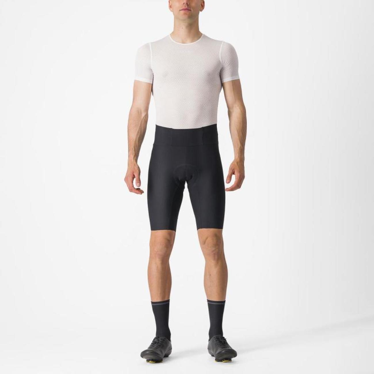 
                CASTELLI Cyklistické nohavice krátke bez trakov - ESPRESSO - čierna XL
            