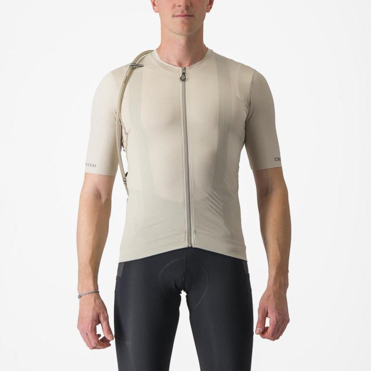 
                CASTELLI Cyklistický dres s krátkym rukávom - UNLIMITED PRO - ivory XL
            