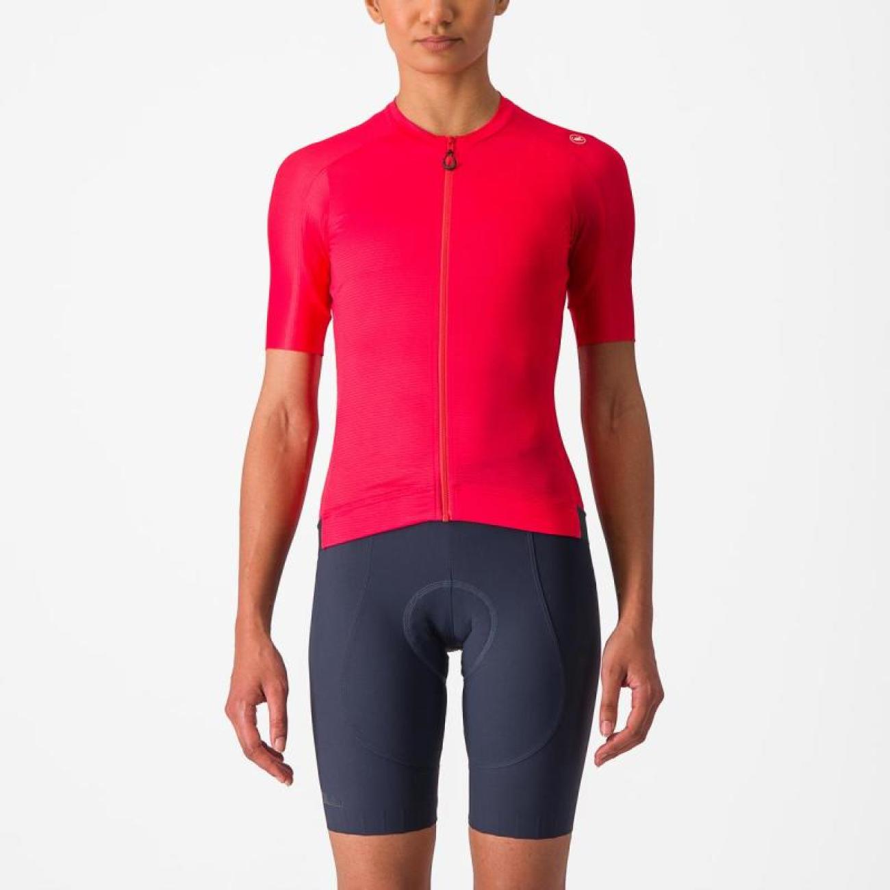 
                CASTELLI Cyklistický dres s krátkym rukávom - ESPRESSO W - červená XL
            