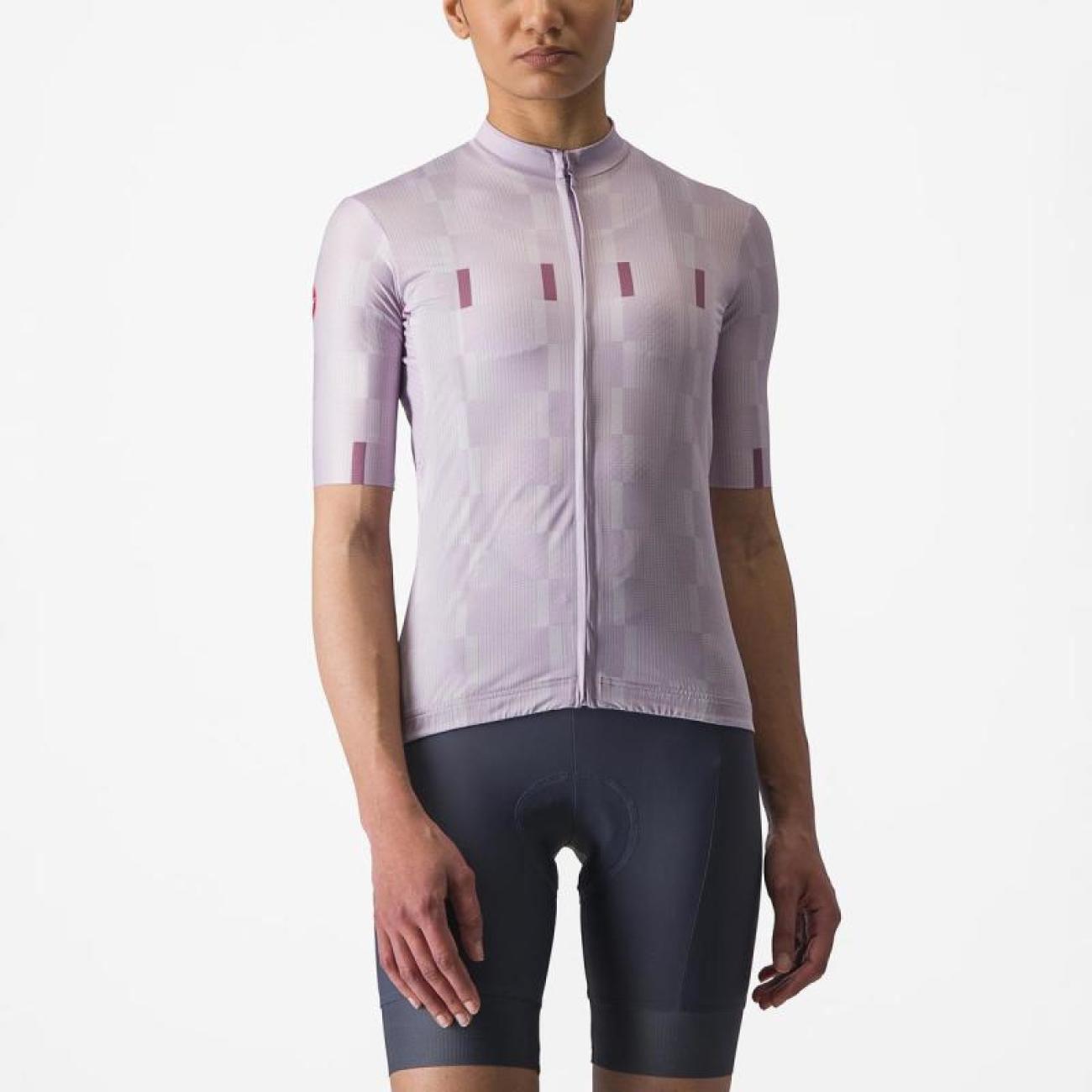 
                CASTELLI Cyklistický dres s krátkym rukávom - DIMENSIONE - fialová XL
            