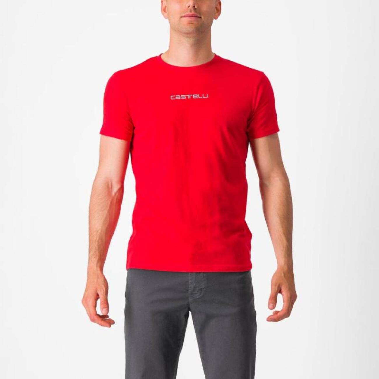 CASTELLI Cyklistické tričko s krátkym rukávom - CLASSICO - červená S