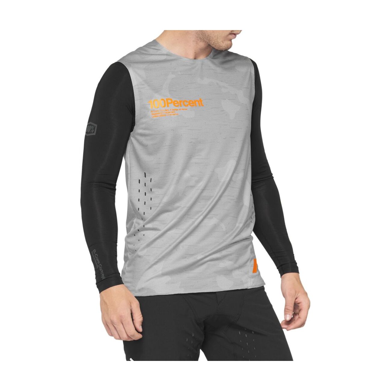 
                100% SPEEDLAB Cyklistický dres bez rukávov - R-CORE CONCEPT - šedá XL
            