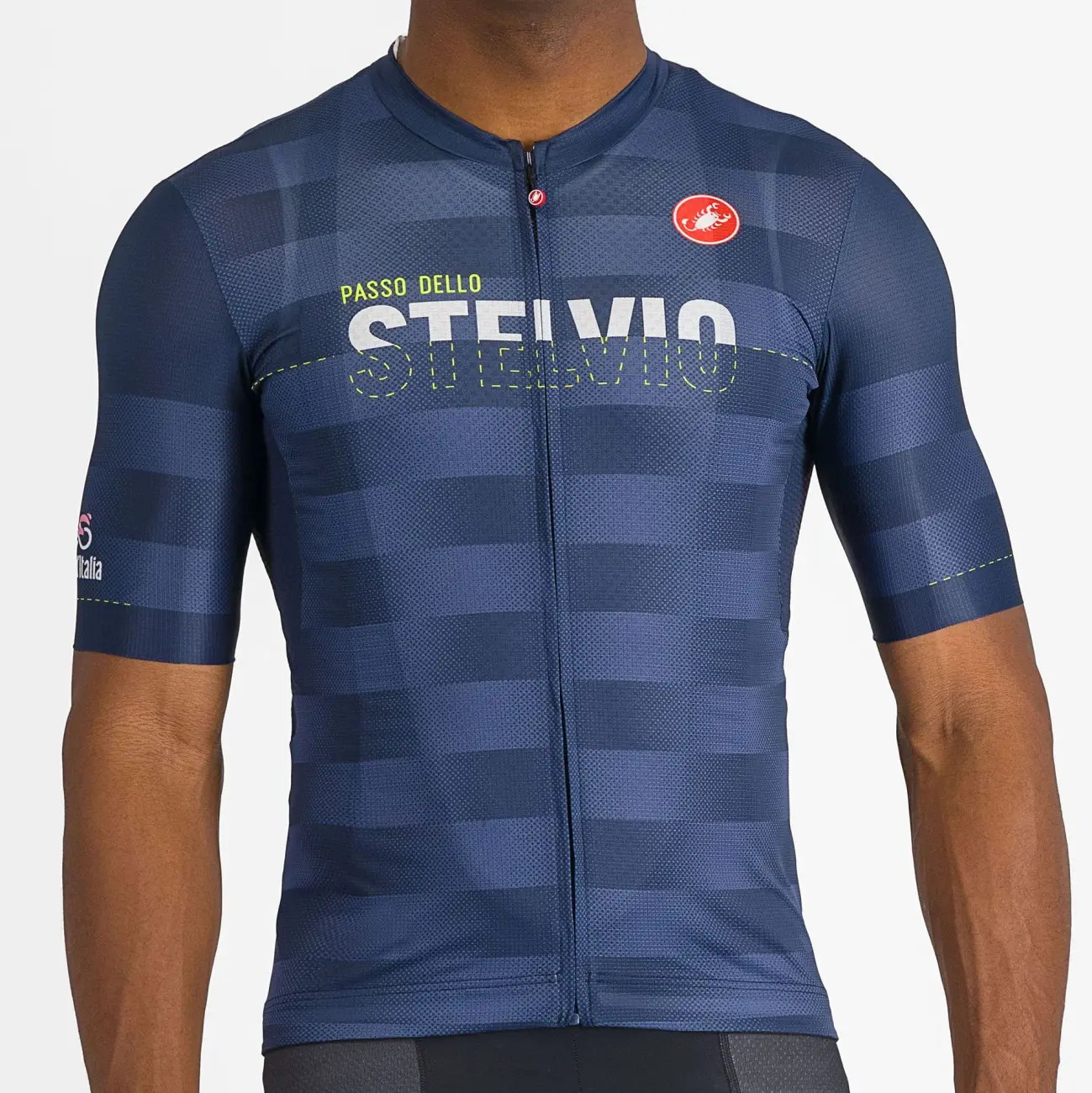 CASTELLI Cyklistický dres s krátkym rukávom - #GIRO107 STELVIO - modrá XS