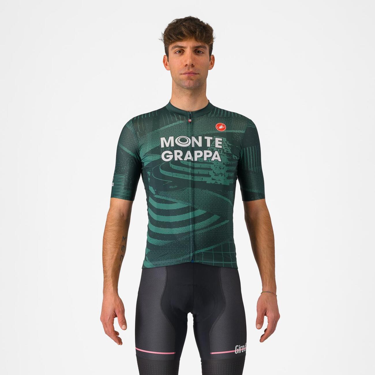 CASTELLI Cyklistický dres s krátkym rukávom - #GIRO107 MONTEGRAPPA - zelená S