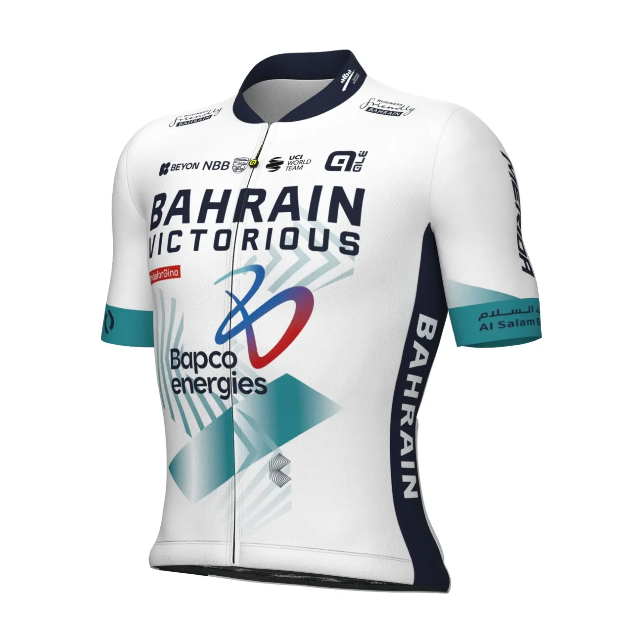 
                ALÉ Cyklistický dres s krátkym rukávom - BAHRAIN VICTORIOUS 2024 - biela/modrá 3XL
            