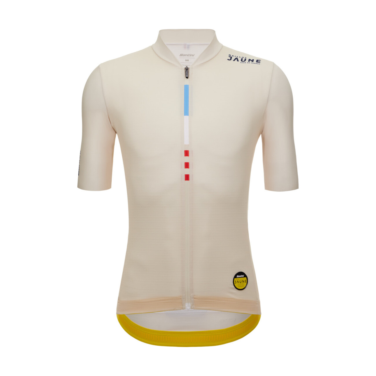 
                SANTINI Cyklistický dres s krátkym rukávom - TDF MAILLOT JAUNE - M. VENTOUX - ivory
            