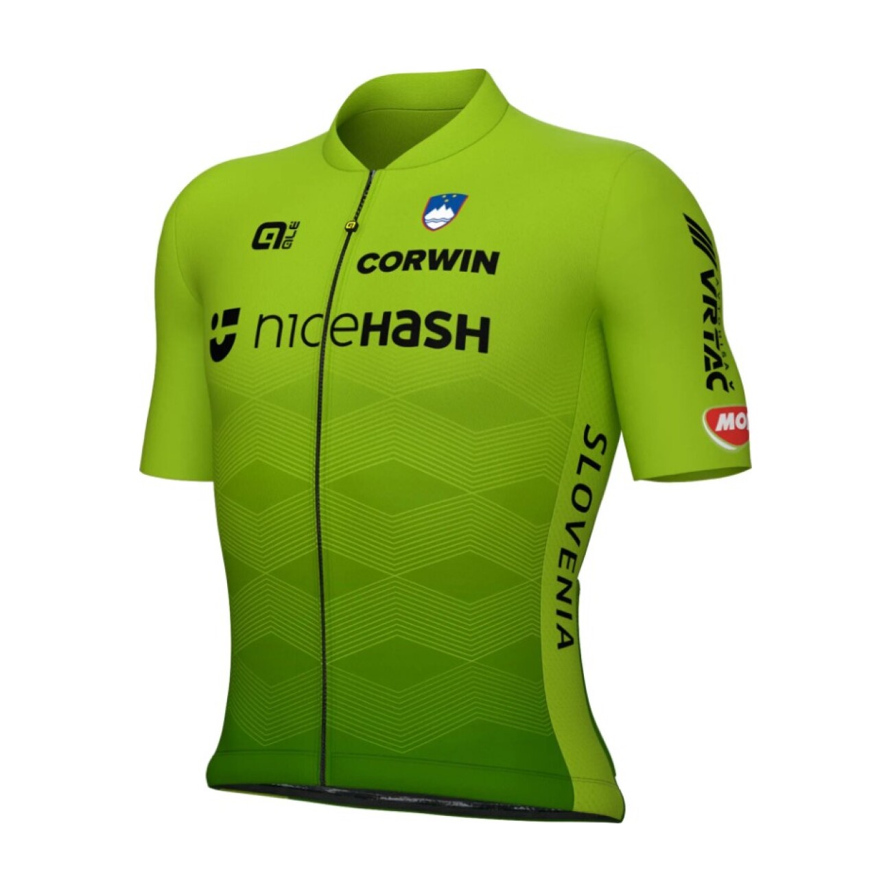 
                ALÉ Cyklistický dres s krátkym rukávom - SLOVENIAN FEDERATION PRIME 2024 - zelená 2XL
            