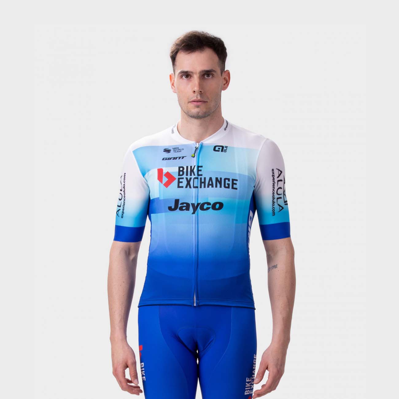 
                ALÉ Cyklistický dres s krátkym rukávom - BIKE EXCHANGE 2022 - modrá/biela 3XL
            