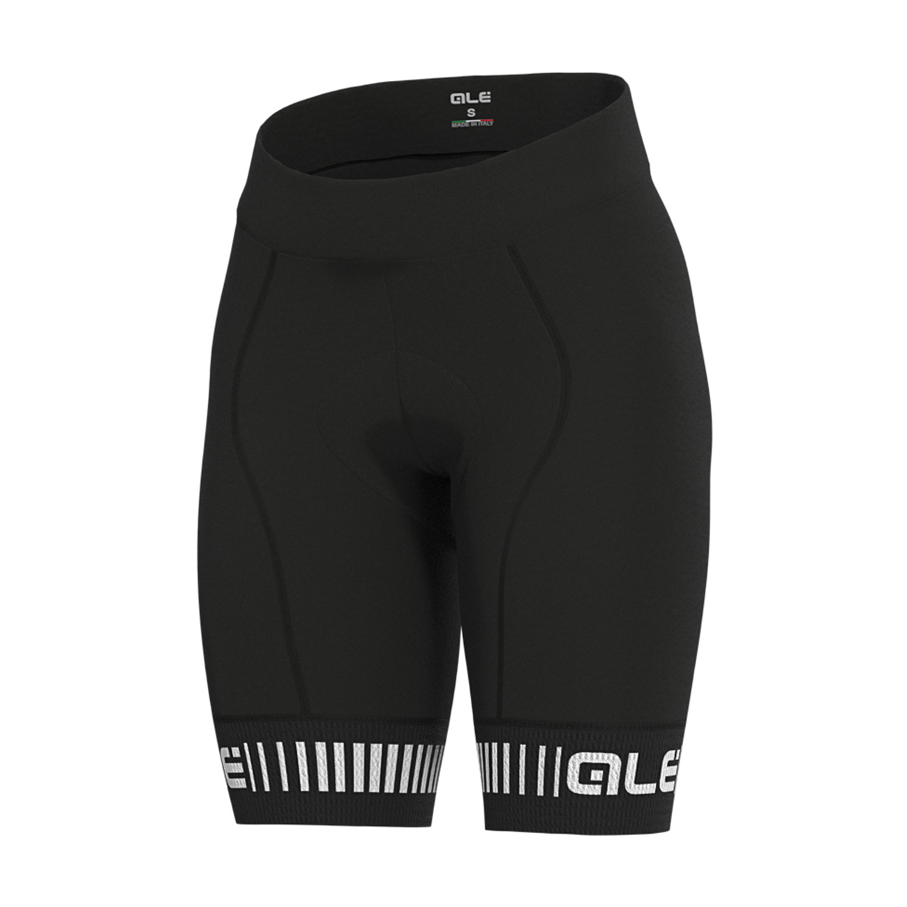 
                ALÉ Cyklistické nohavice krátke bez trakov - STRADA LADY - čierna/biela XL
            