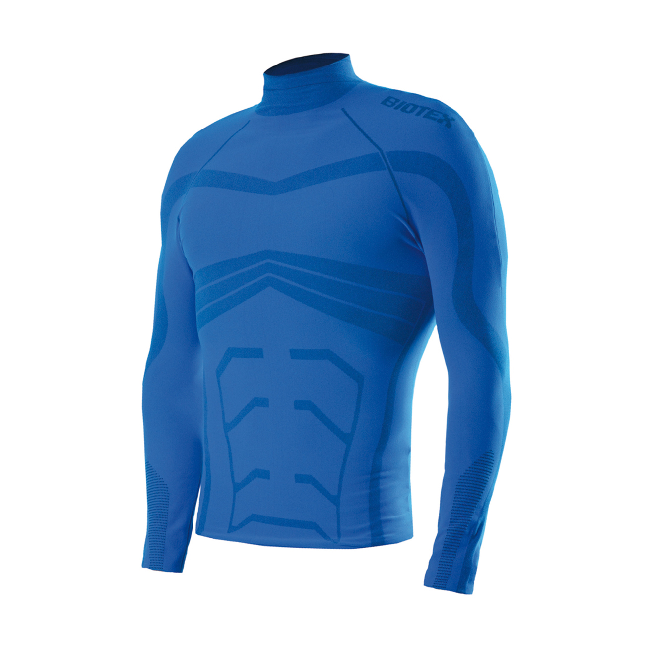 
                BIOTEX Cyklistické tričko s dlhým rukávom - POWERFLEX WARM - modrá
            