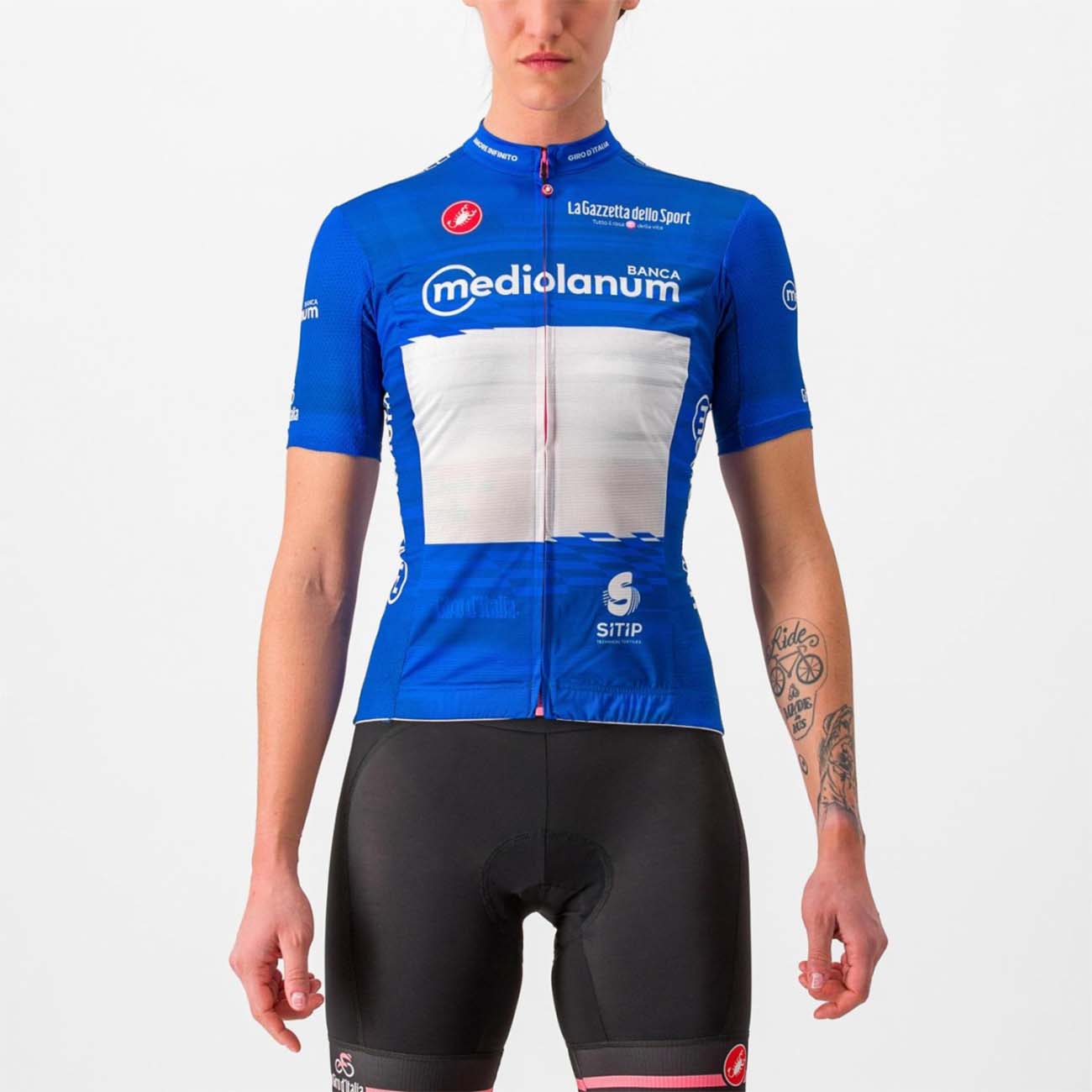 
                CASTELLI Cyklistický dres s krátkym rukávom - GIRO D\'ITALIA 2023 W - modrá M
            