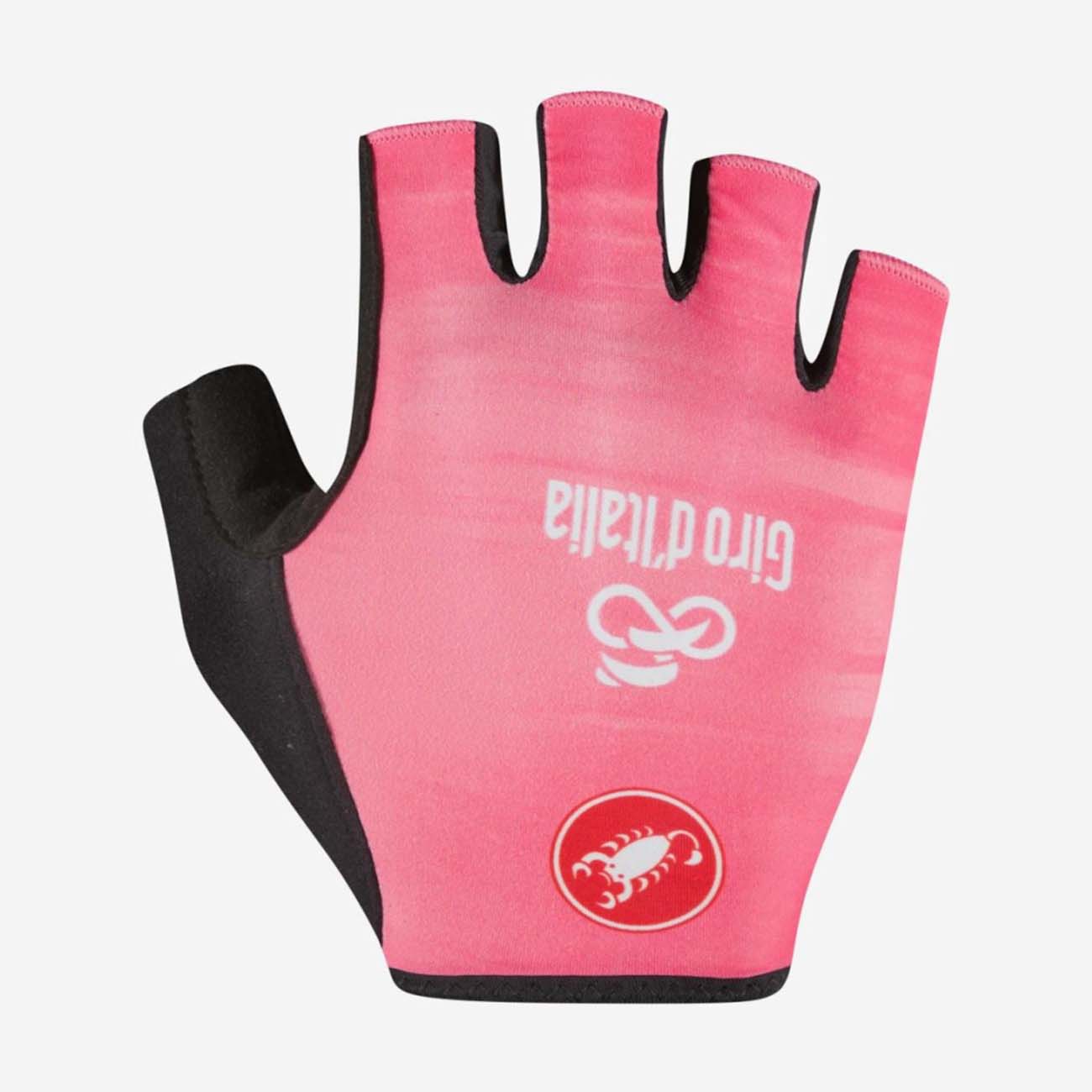 
                CASTELLI Cyklistické rukavice krátkoprsté - #GIRO - ružová
            