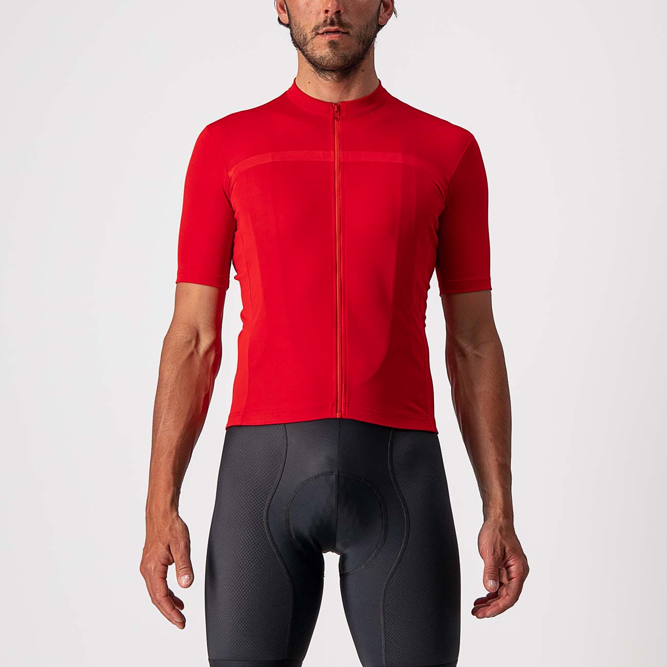 
                CASTELLI Cyklistický dres s krátkym rukávom - CLASSIFICA - červená XL
            