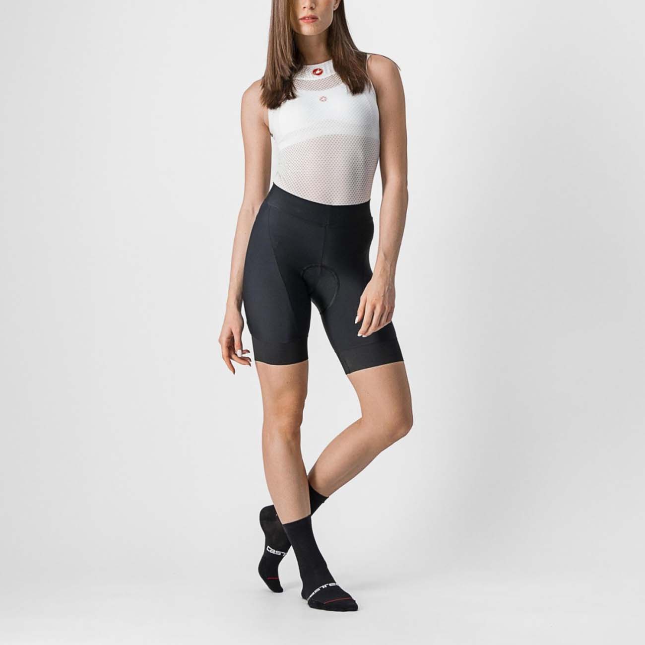 
                CASTELLI Cyklistické nohavice krátke bez trakov - PRIMA LADY - čierna XL
            