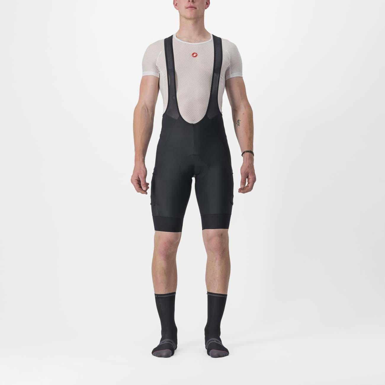 
                CASTELLI Cyklistické nohavice krátke s trakmi - UNLIMITED CARGO - čierna
            
