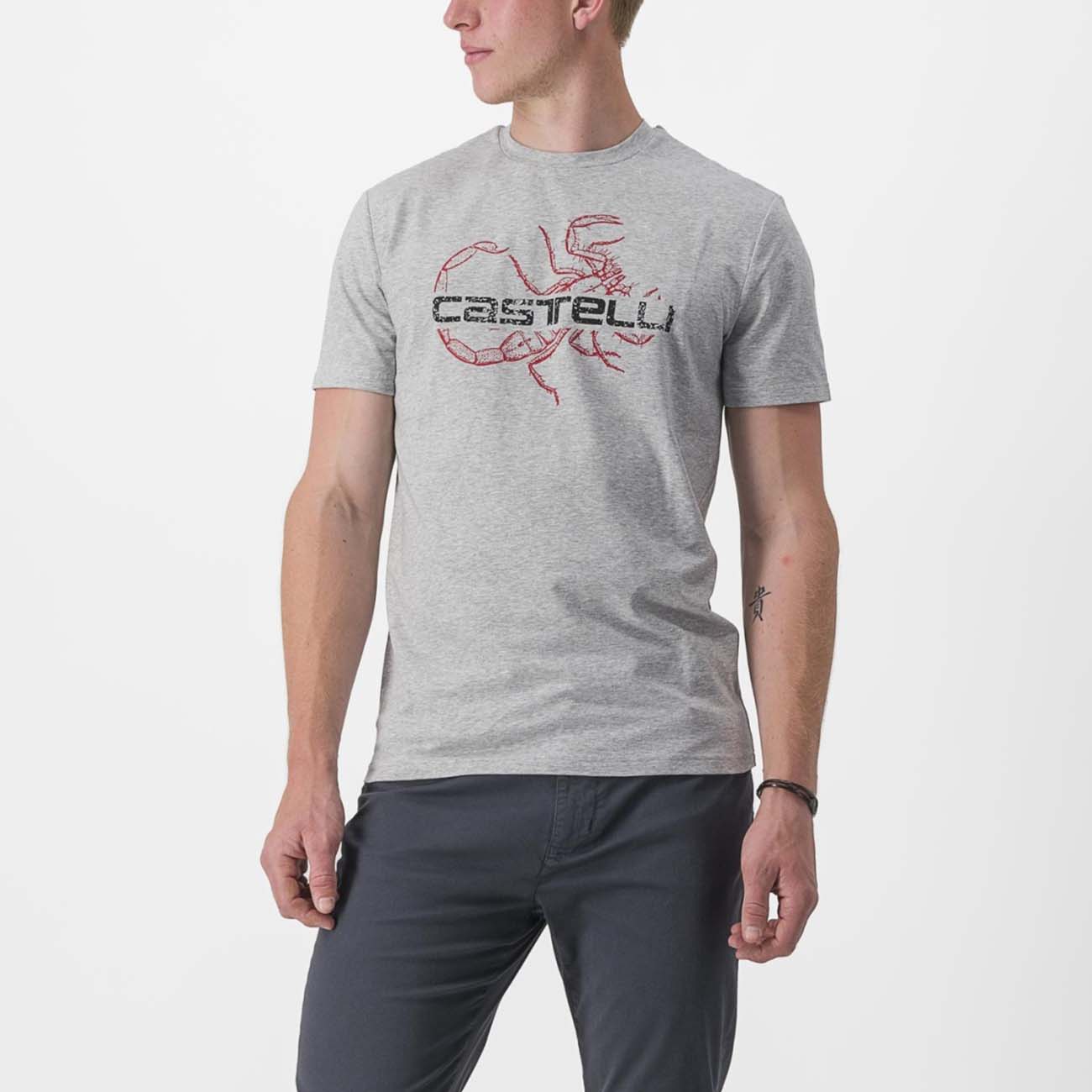 
                CASTELLI Cyklistické tričko s krátkym rukávom - FINALE - šedá
            