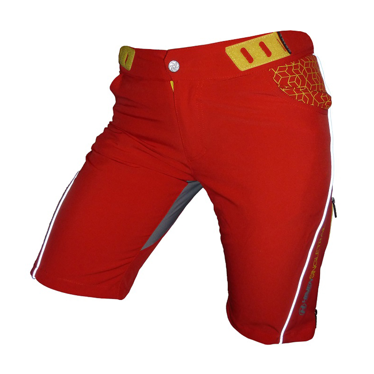 
                HAVEN Cyklistické nohavice krátke bez trakov - SINGLETRAIL LADY - červená XL
            