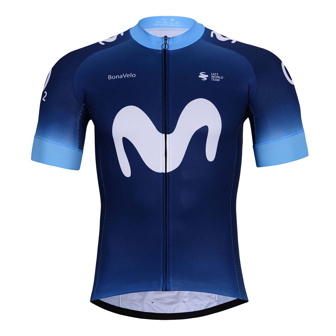
                BONAVELO Cyklistický dres s krátkym rukávom - MOVISTAR 2024 - modrá M
            