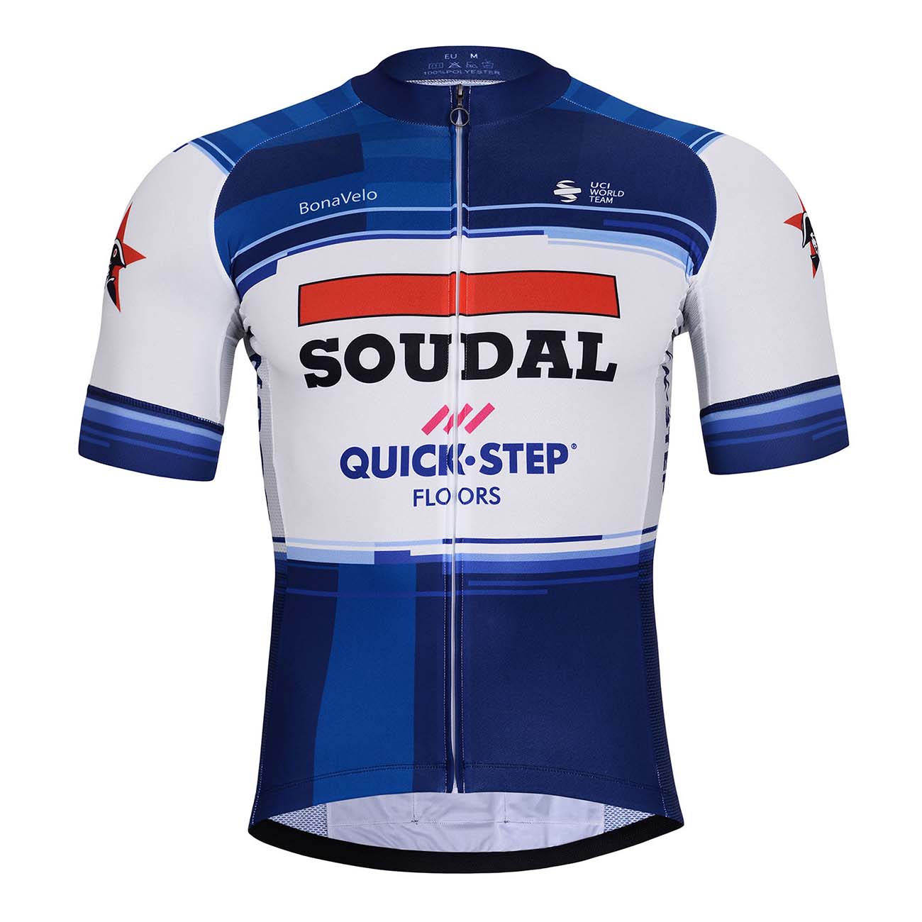 
                BONAVELO Cyklistický dres s krátkym rukávom - SOUDAL QUICK-STEP 24 - modrá/biela L
            
