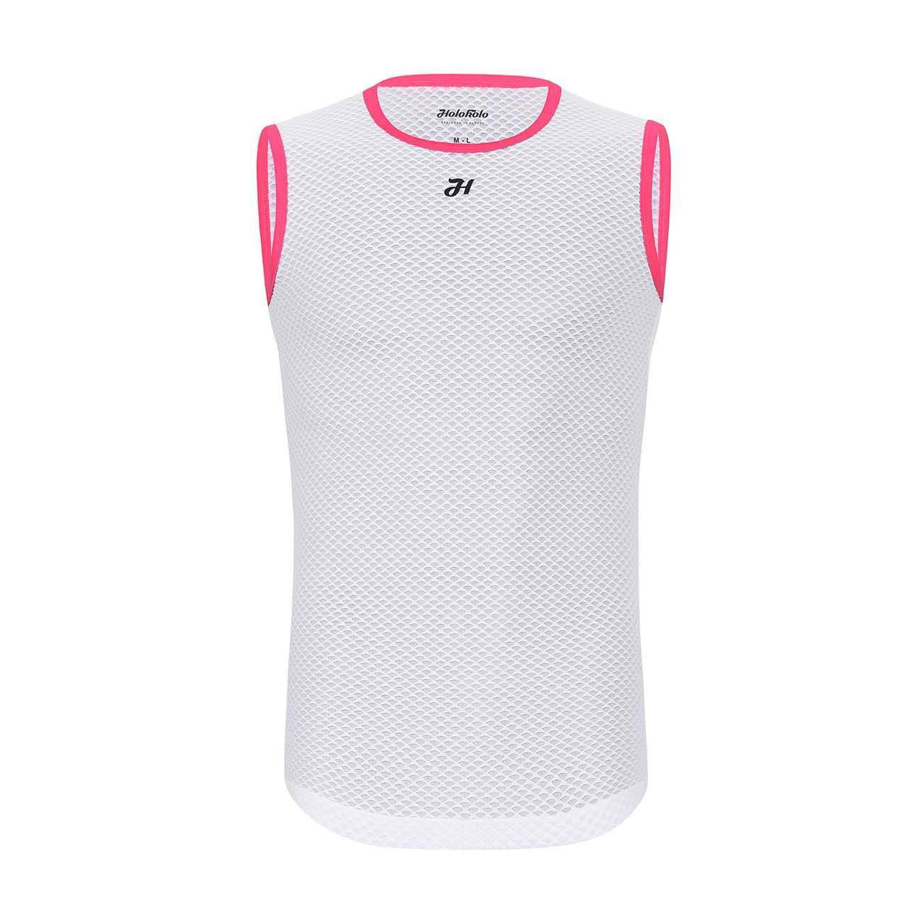 
                HOLOKOLO Cyklistické tričko bez rukávov - AIR LADY - biela/ružová XL-2XL
            