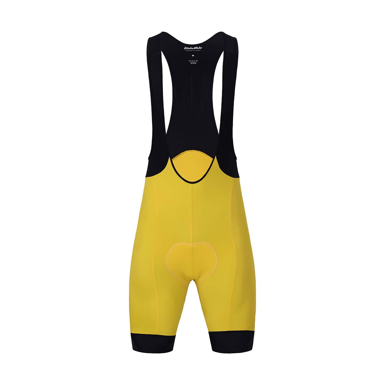 
                HOLOKOLO Cyklistické nohavice krátke s trakmi - ELITE - žltá/čierna L
            