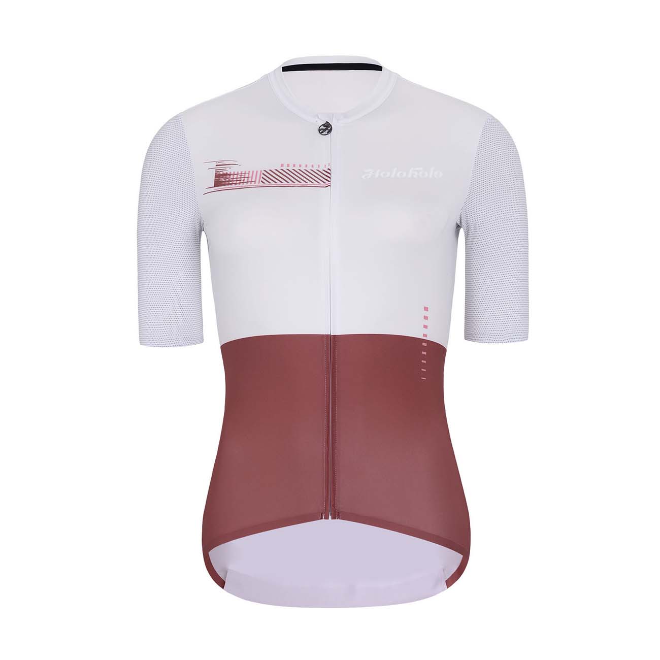 
                HOLOKOLO Cyklistický dres s krátkym rukávom - VIBES LADY - červená/biela XS
            