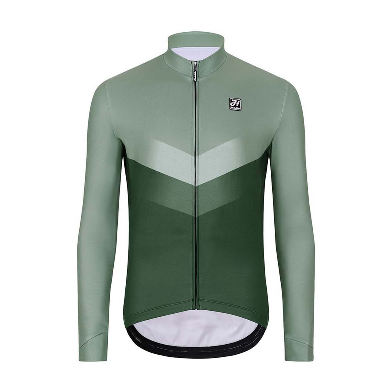 
                HOLOKOLO Cyklistický dres s dlhým rukávom zimný - ARROW WINTER - zelená S
            