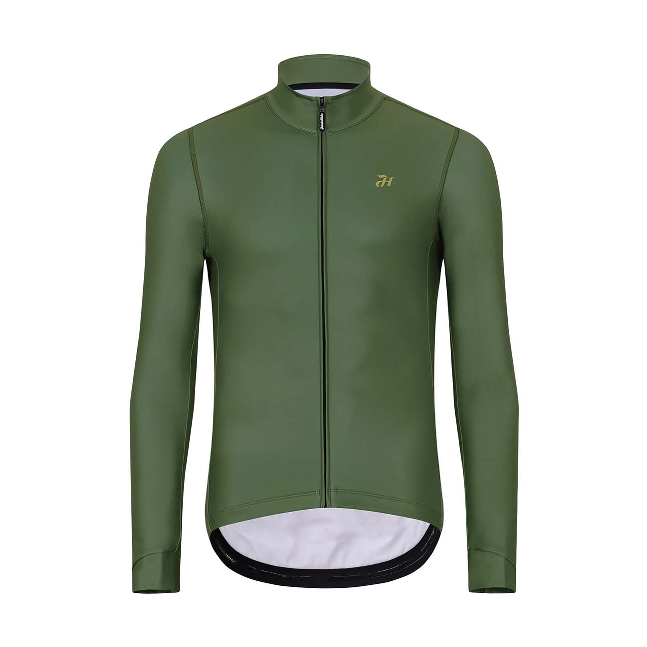 
                HOLOKOLO Cyklistický dres s dlhým rukávom zimný - PHANTOM WINTER - zelená 5XL
            
