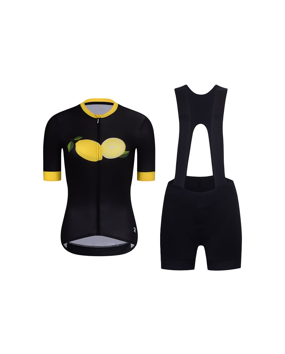 
                RIVANELLE BY HOLOKOLO Cyklistický krátky dres a krátke nohavice - FRUIT LADY  - žltá/čierna
            