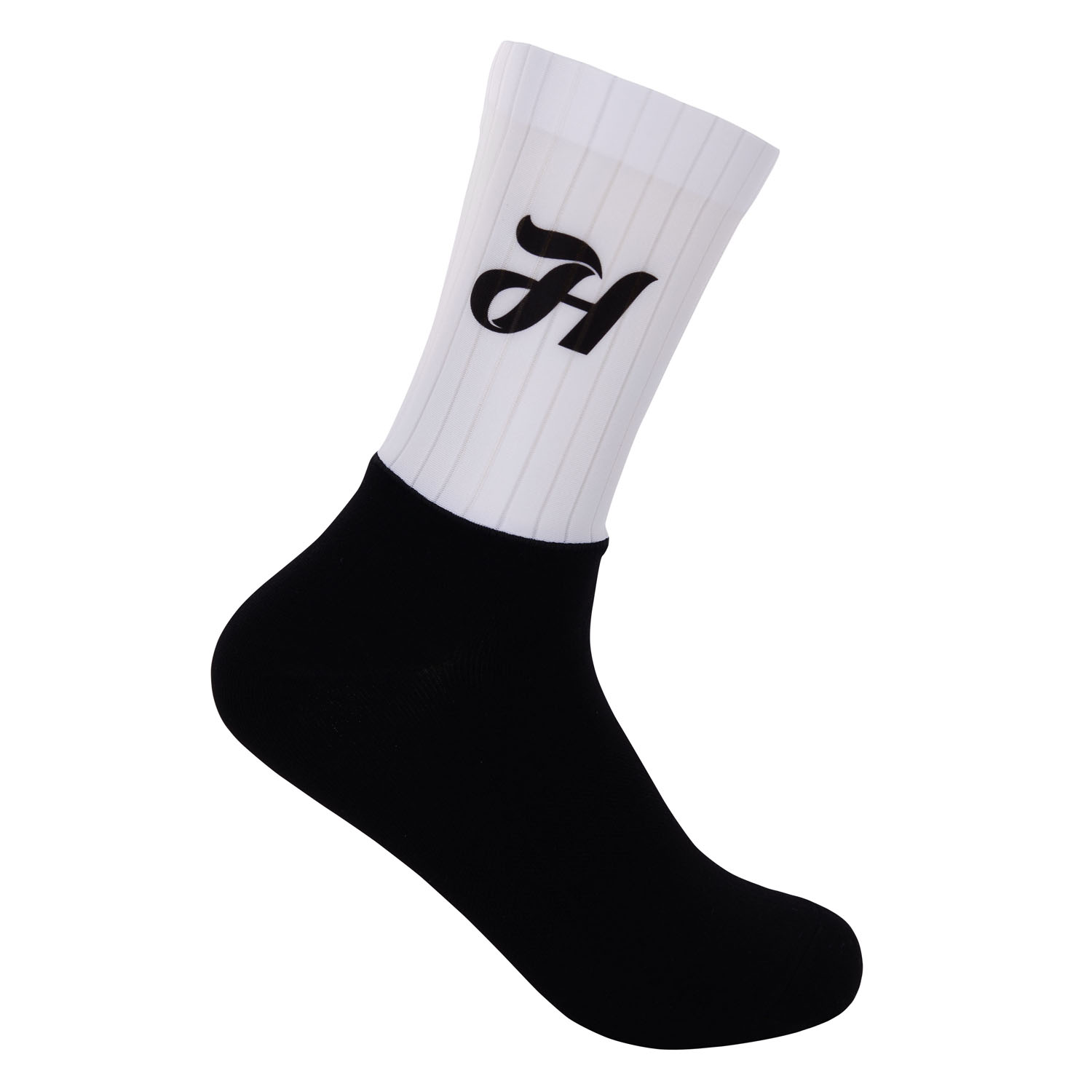 
                HOLOKOLO Cyklistické ponožky klasické - NEAT - biela/čierna S-M
            