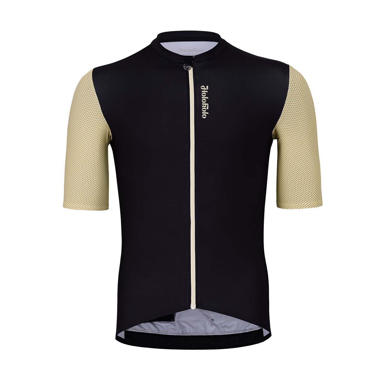 
                HOLOKOLO Cyklistický dres s krátkym rukávom - RELIABLE ELITE - béžová/čierna M
            