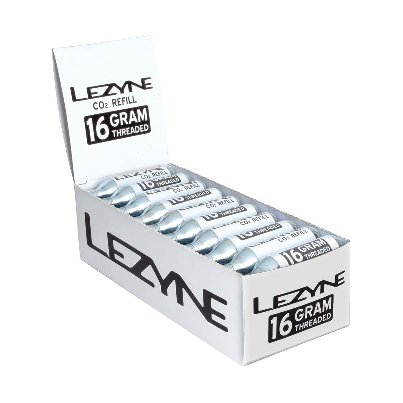 
                LEZYNE CO2 pumpa/bombička - 16G SILVER - strieborná
            