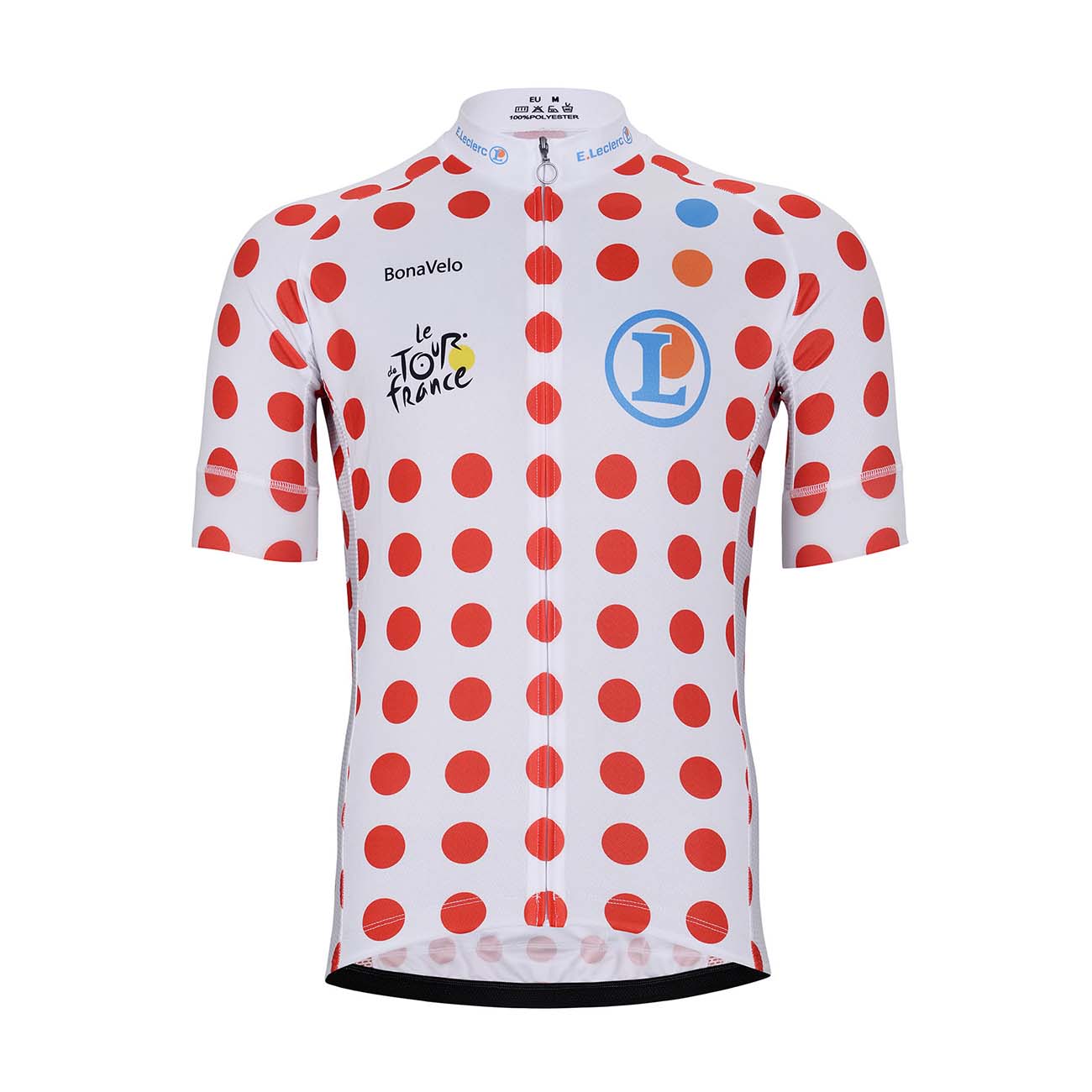 
                BONAVELO Cyklistický dres s krátkym rukávom - TOUR DE FRANCE 2024 - biela/červená 5XL
            