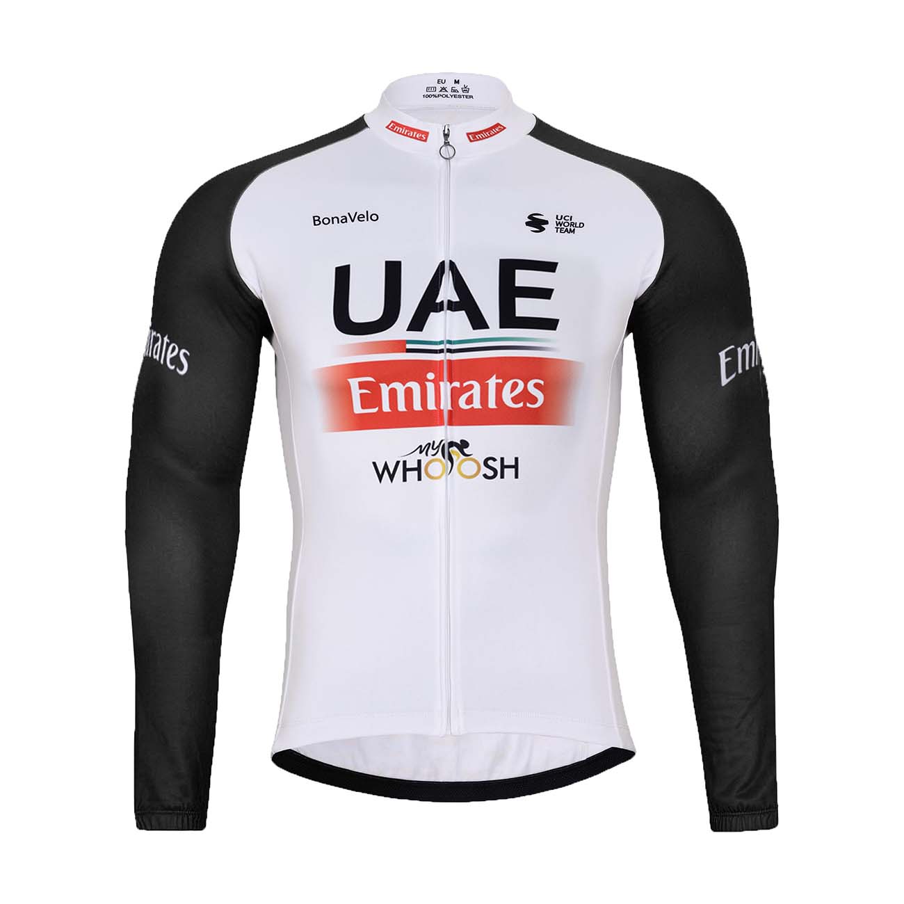 
                BONAVELO Cyklistický dres s dlhým rukávom zimný - UAE 2024 WINTER - červená/čierna/biela 3XL
            