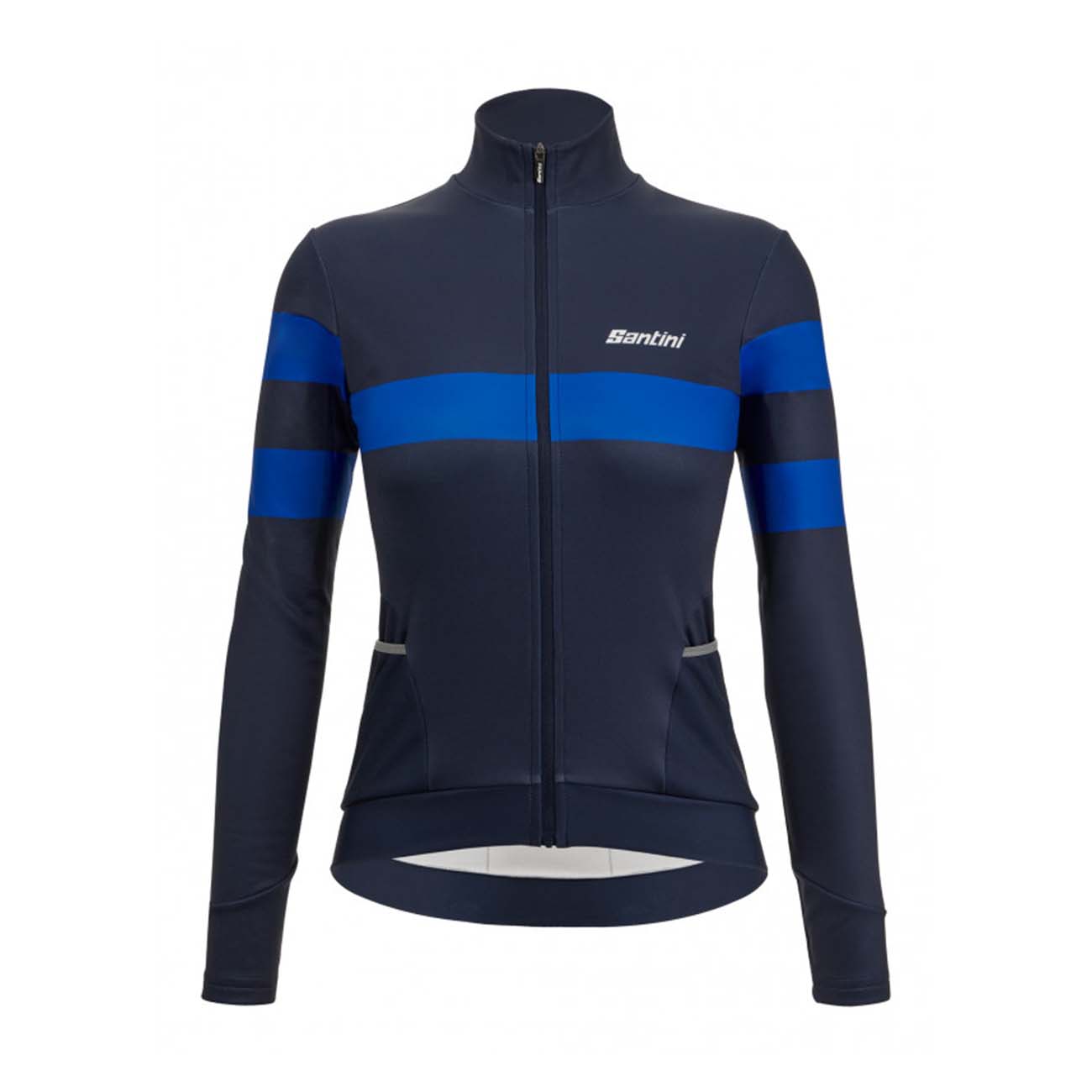 
                SANTINI Cyklistický dres s dlhým rukávom zimný - CORAL BENGAL LADY - modrá 2XL
            