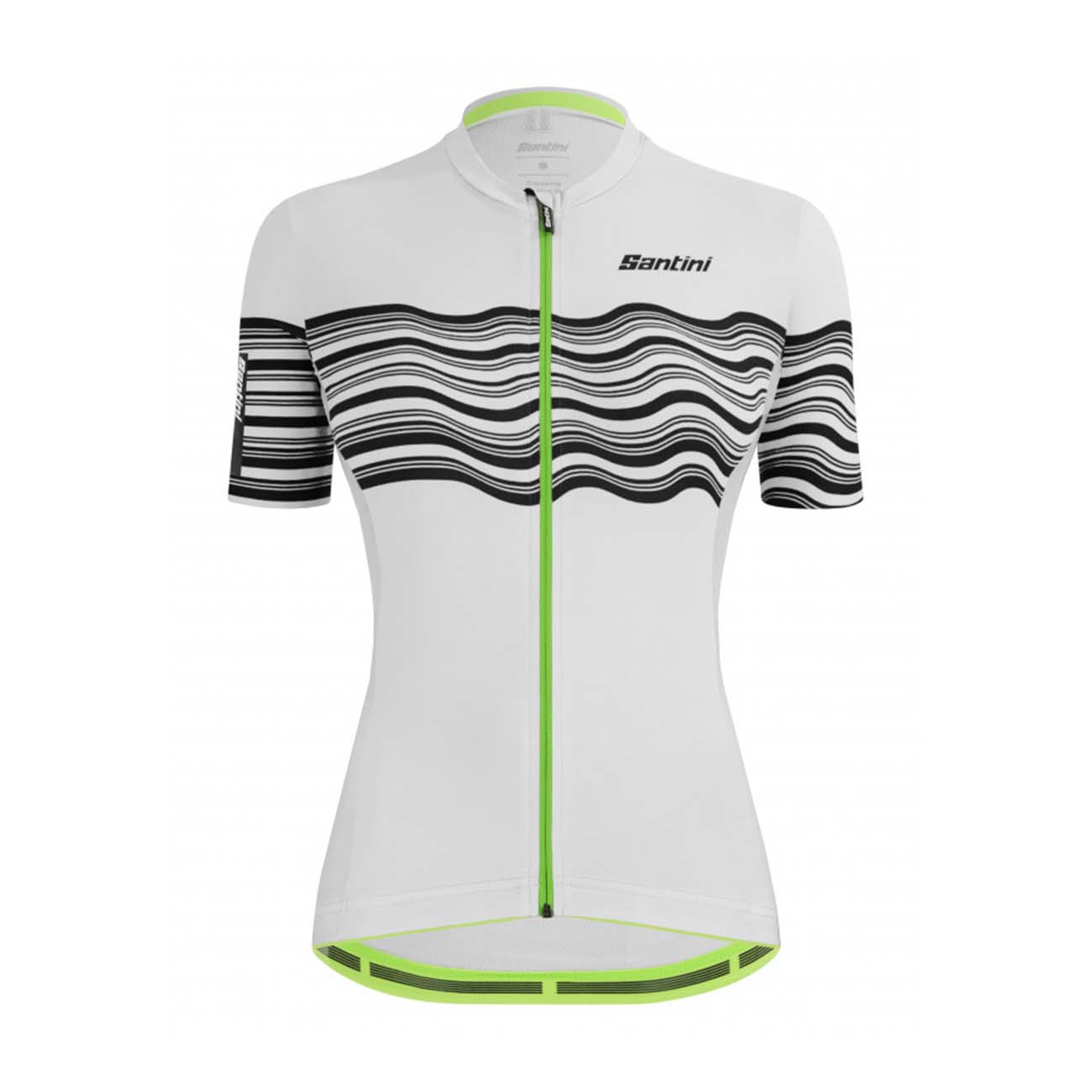 
                SANTINI Cyklistický dres s krátkym rukávom - TONO PROFILO LADY - biela/čierna
            