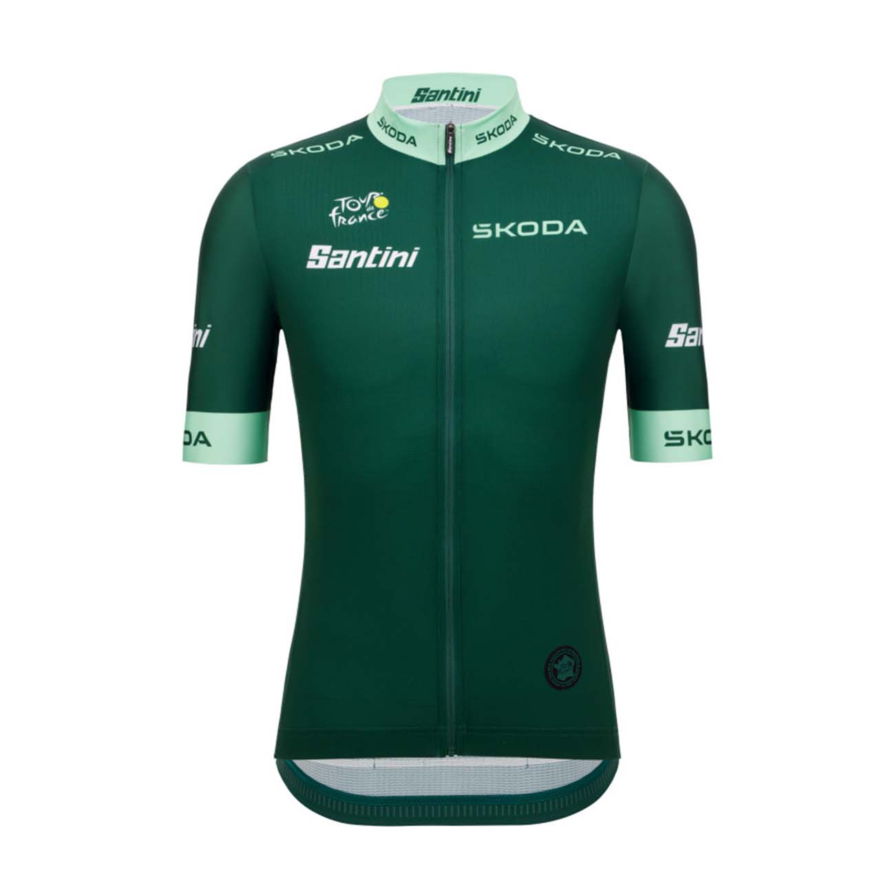 
                SANTINI Cyklistický dres s krátkym rukávom - TOUR DE FRANCE - zelená XL
            
