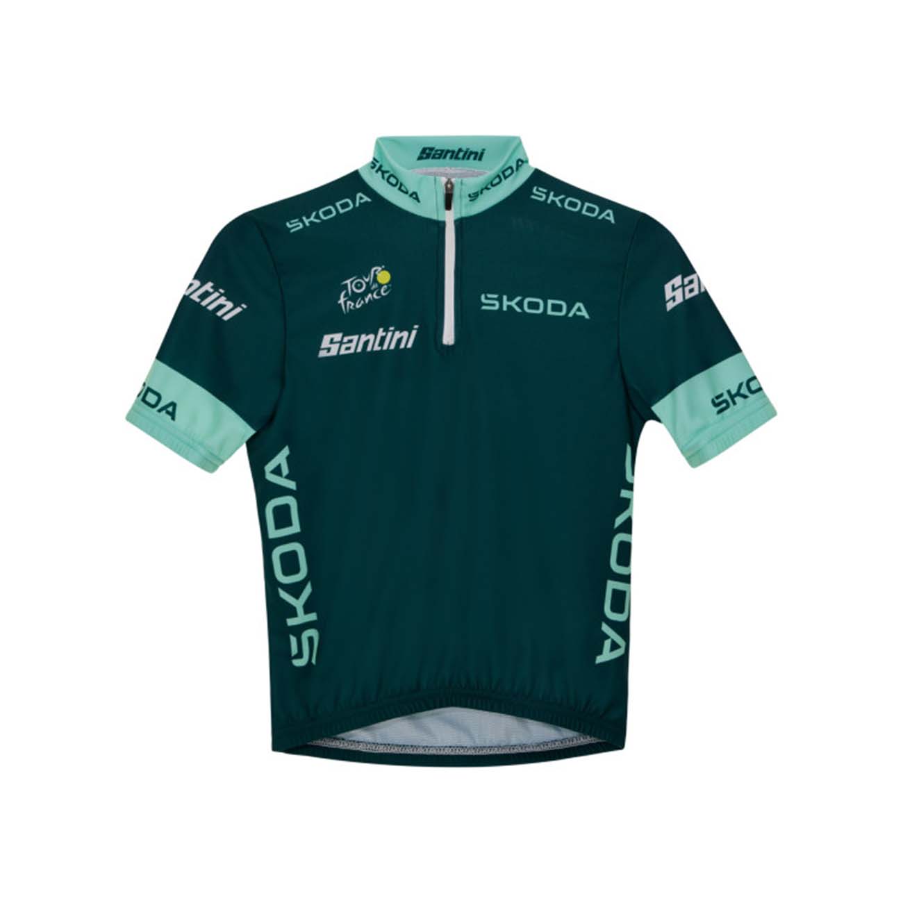 
                SANTINI Cyklistický dres s krátkym rukávom - TOUR DE FRANCE 2023 - zelená 5Y
            