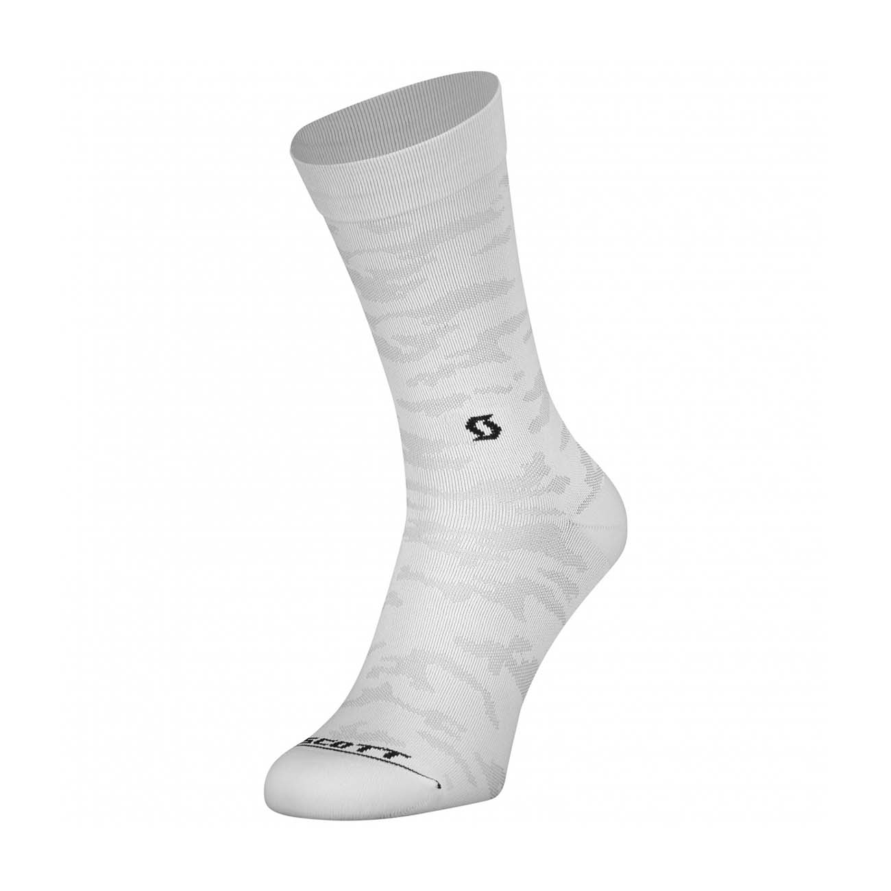 
                SCOTT Cyklistické ponožky klasické - TRAIL CAMO CREW - šedá/biela
            